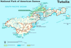 Tutuila tourist map