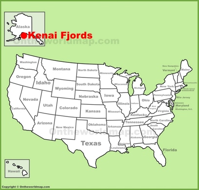 Kenai Fjords National Park Location Map