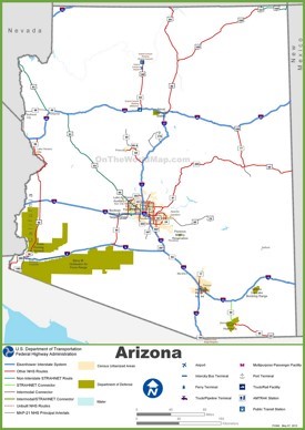 Arizona highway map