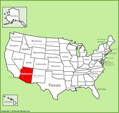 Arizona Location Map