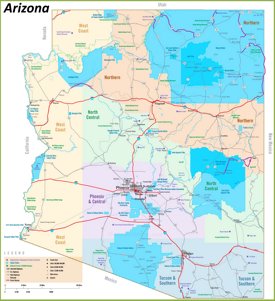 Arizona tribal lands map