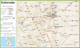 Colorado highway map