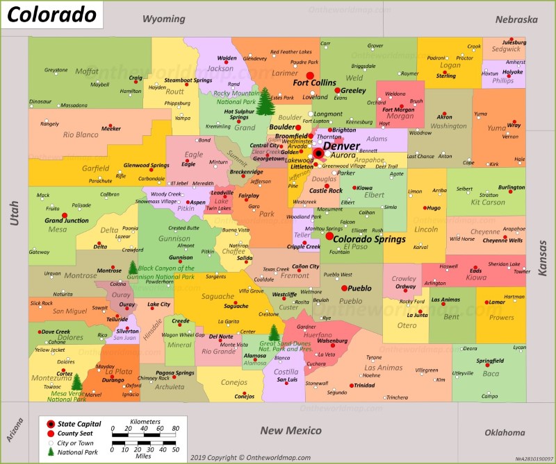 Map of Colorado