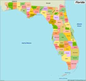 Florida County Map