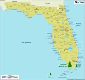 Florida National Parks Map