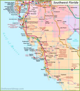 Map of Southwest Florida