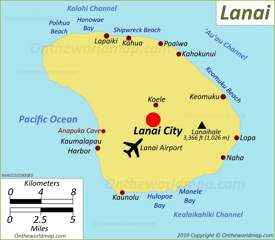 Map of Lanai