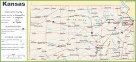 Kansas highway map