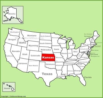 Kansas Location Map