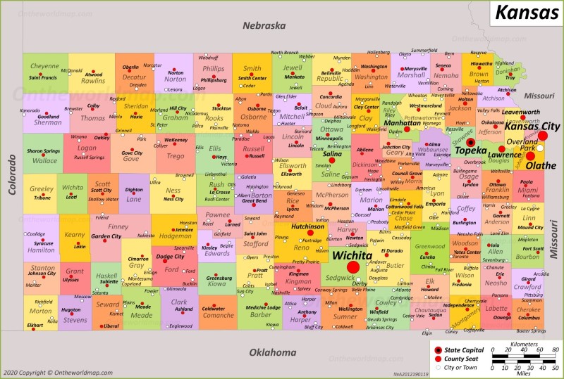 Map of Kansas