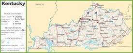 Kentucky highway map