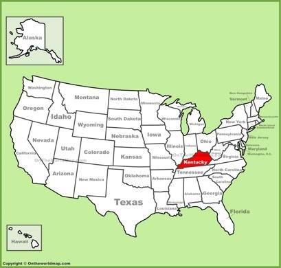 Kentucky Location Map