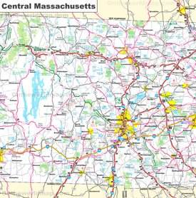 Map of Central Massachusetts