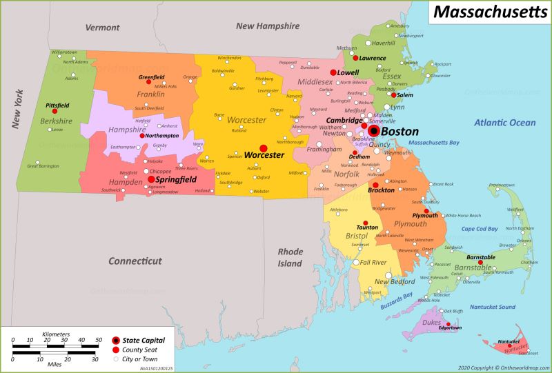 Map of Massachusetts