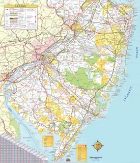 Map of Southern New Jersey