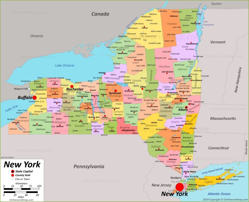 Map of New York