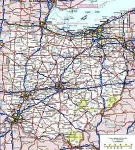 Ohio road map