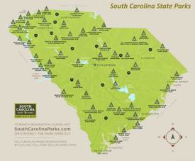 South Carolina state parks map