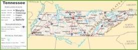 Tennessee highway map