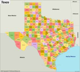 Texas County Map