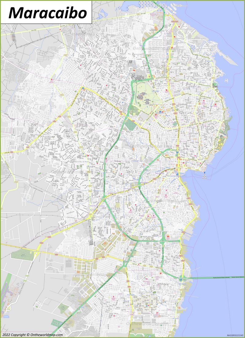 Map of Maracaibo