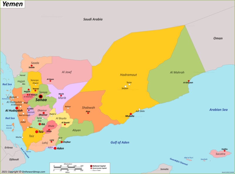 Map of Yemen