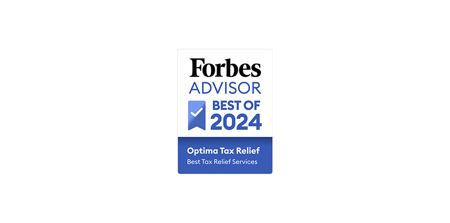 Forbes Advisor Best Of 2024 for Tax Relief Services Award Logo