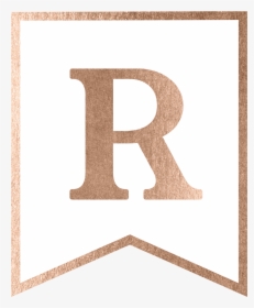 Transparent Nagisa Shiota Png - Letter R Rose Gold, Png Download - kindpng