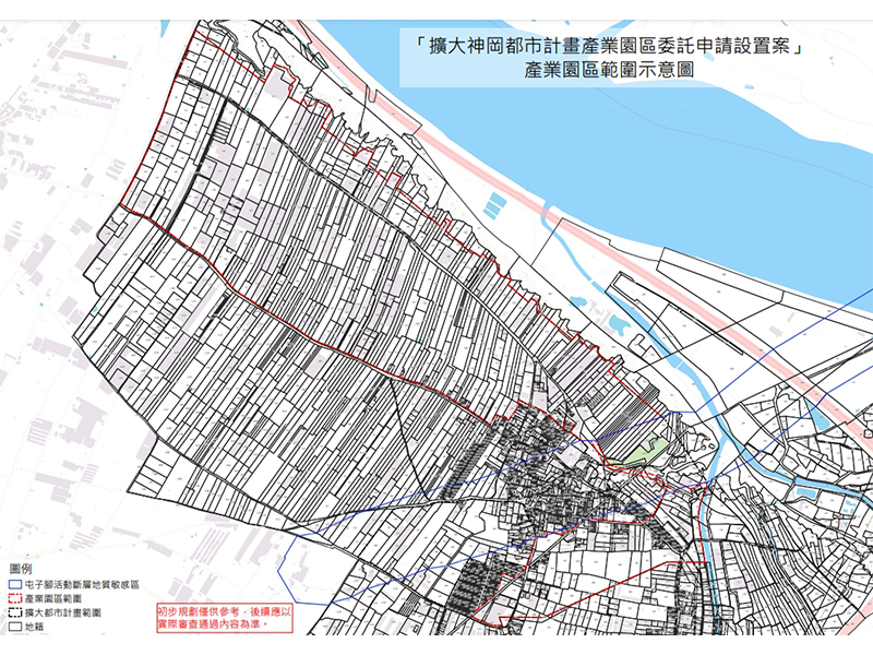 計畫範圍 (出處:台中市政府經濟發展局)