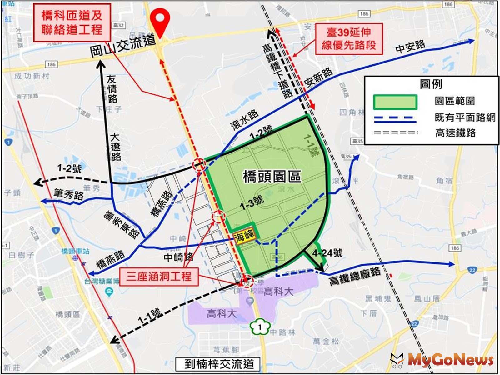 內政部通過增設橋科匝道及聯絡道都計變更案