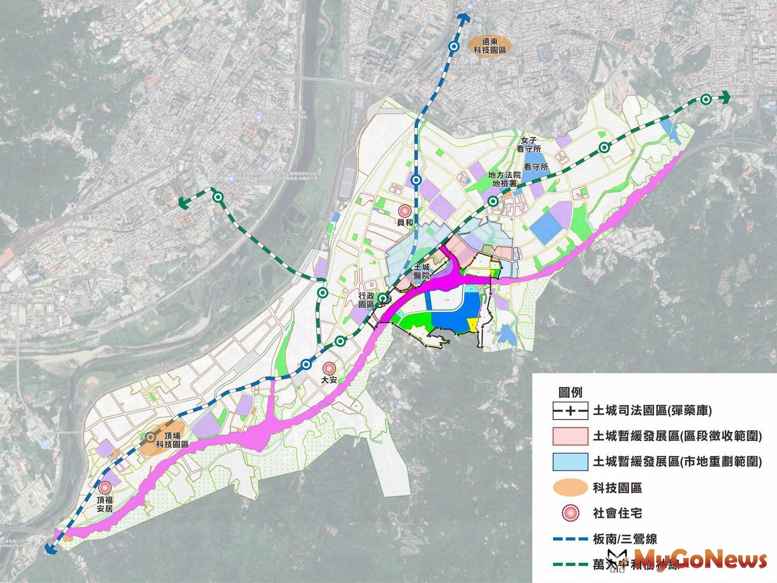 土城司法園區周邊未來發展示意圖。圖/新北城鄉局提供 MyGoNews房地產新聞 區域情報
