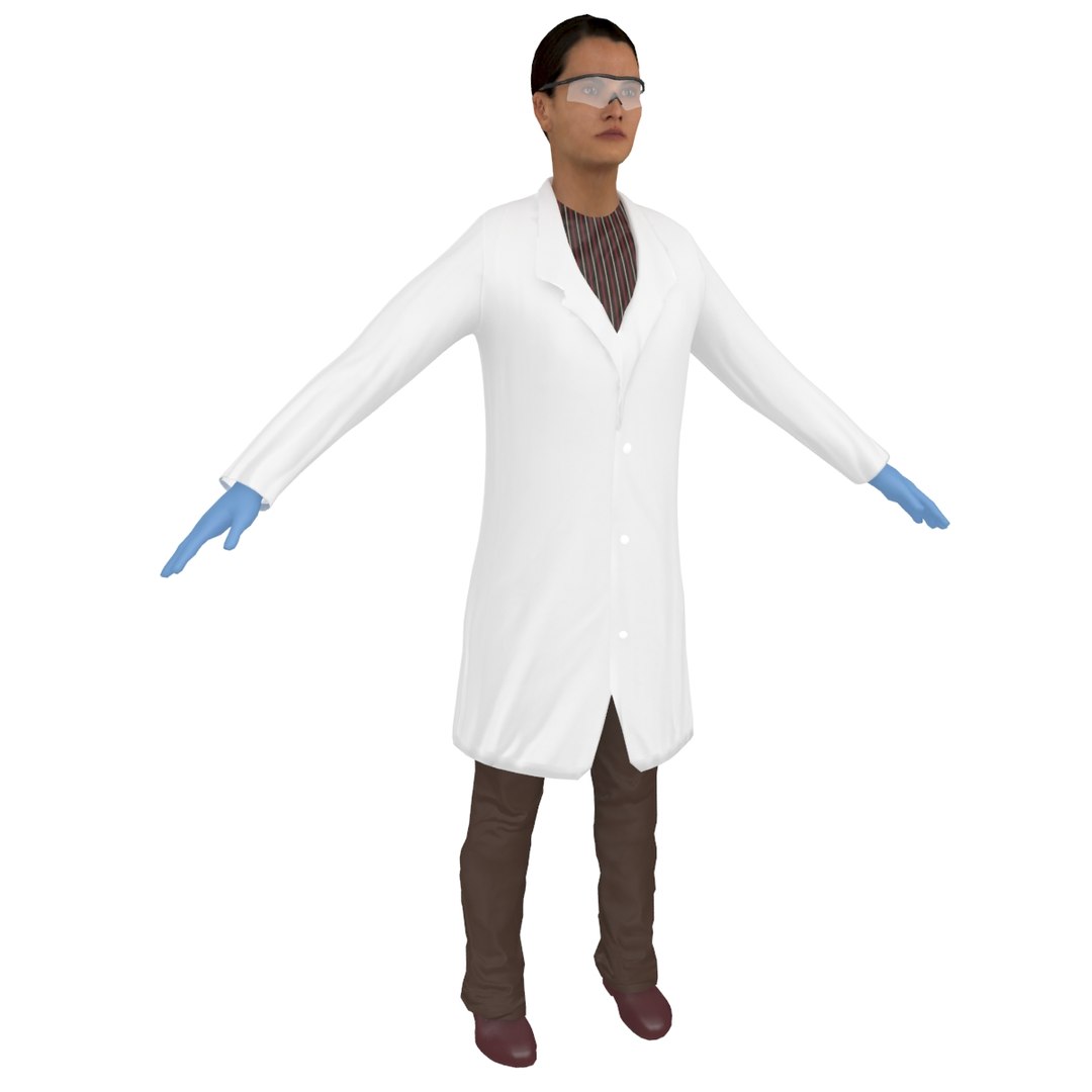 3D female scientist - TurboSquid 1313823