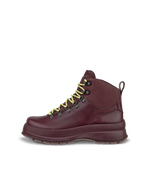 Women's ECCO® Track 30 Leather Waterproof Lace-Up Boot - Purple - Outside