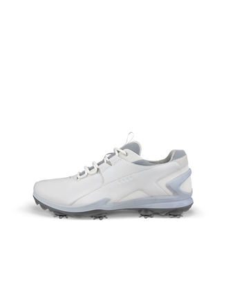 Men's ECCO® Golf BIOM Tour Leather Waterproof Spikes Shoe - White - Outside