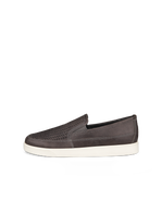 Men's ECCO® Street Lite Leather Slip-On - Brown - Outside