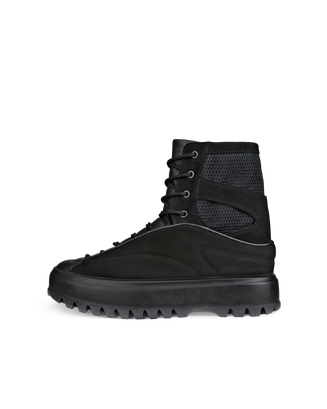 Women's ECCO® Street Ace RAL7000 Nubuck Boot - Black - Outside