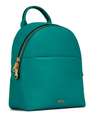 ECCO® Round Pack S Pebbled Leather Backpack - Green - Main