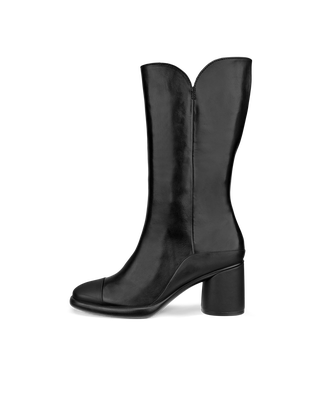 Women's ECCO® Sculpted LX 55 Leather High-Cut Boot - Black - Outside