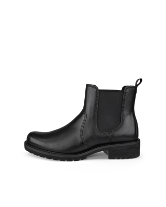 Women's ECCO® Elaina Leather Chelsea Boot - Black - Outside