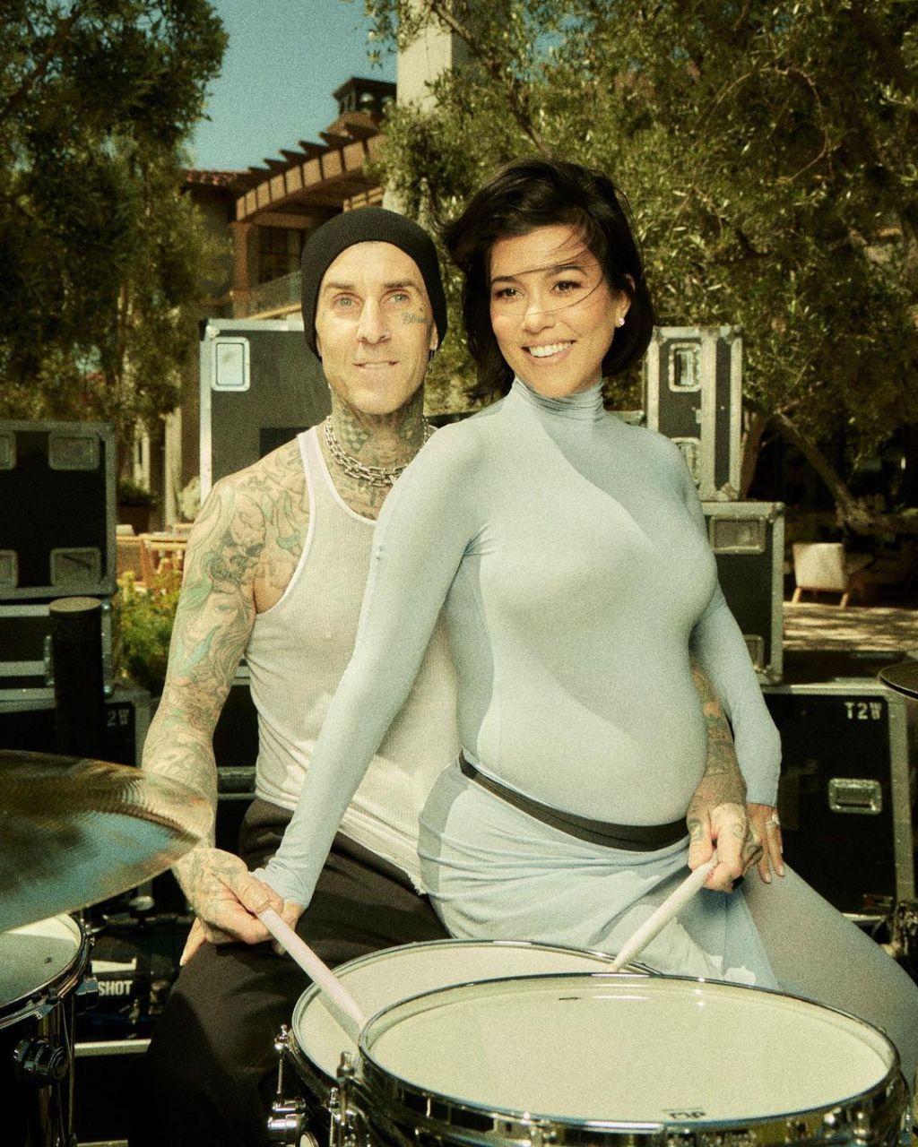 Kourtney Kardashian and Travis Barker