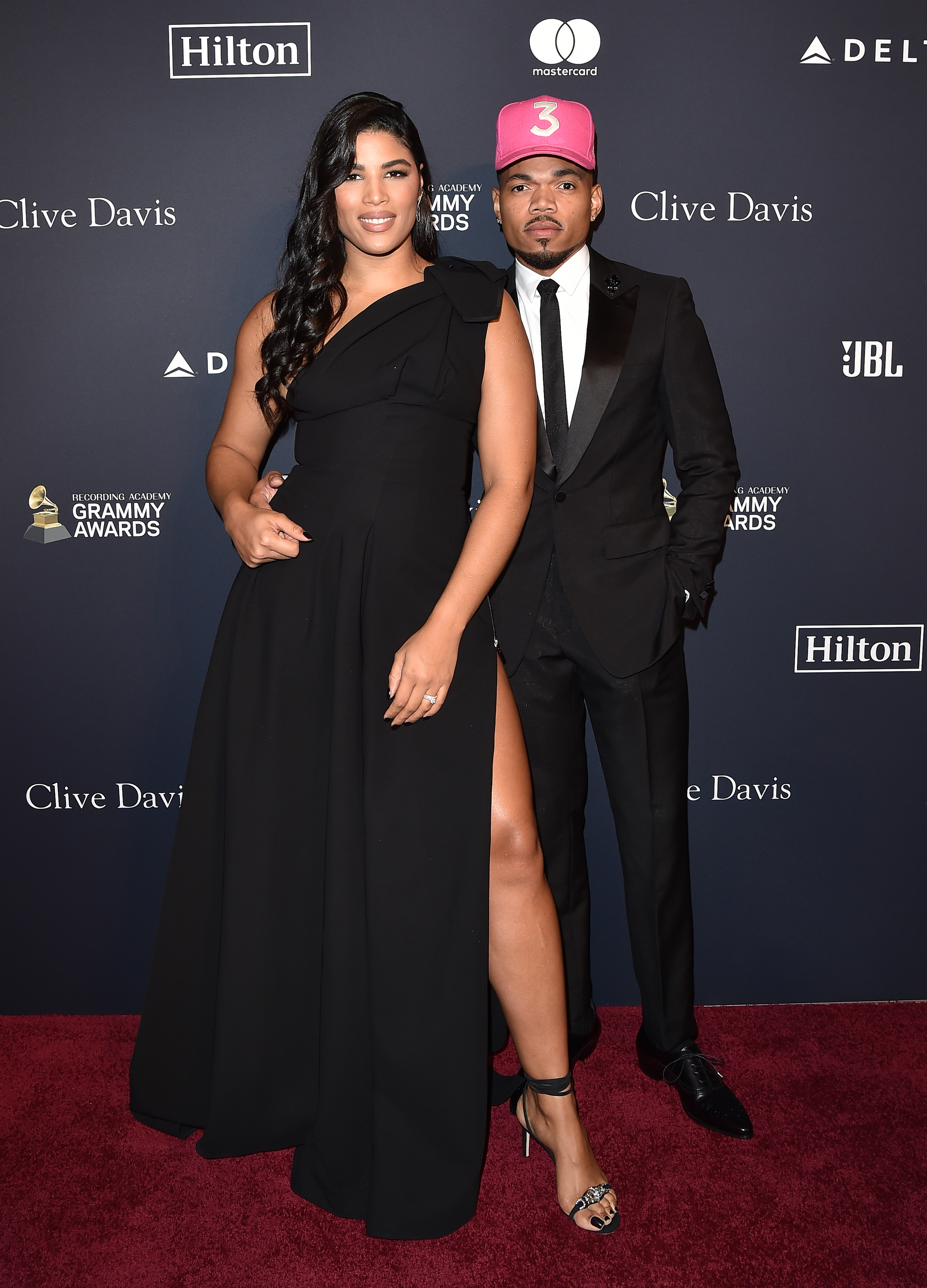 Kirsten Corley and Chance the Rapper on the red carpet in 2020.