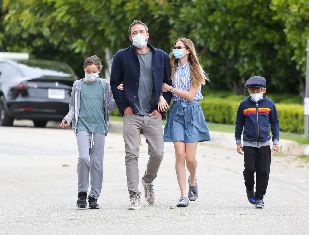 Ben Affleck, Seraphina Affelck, Samuel Affleck and Violet Affleck