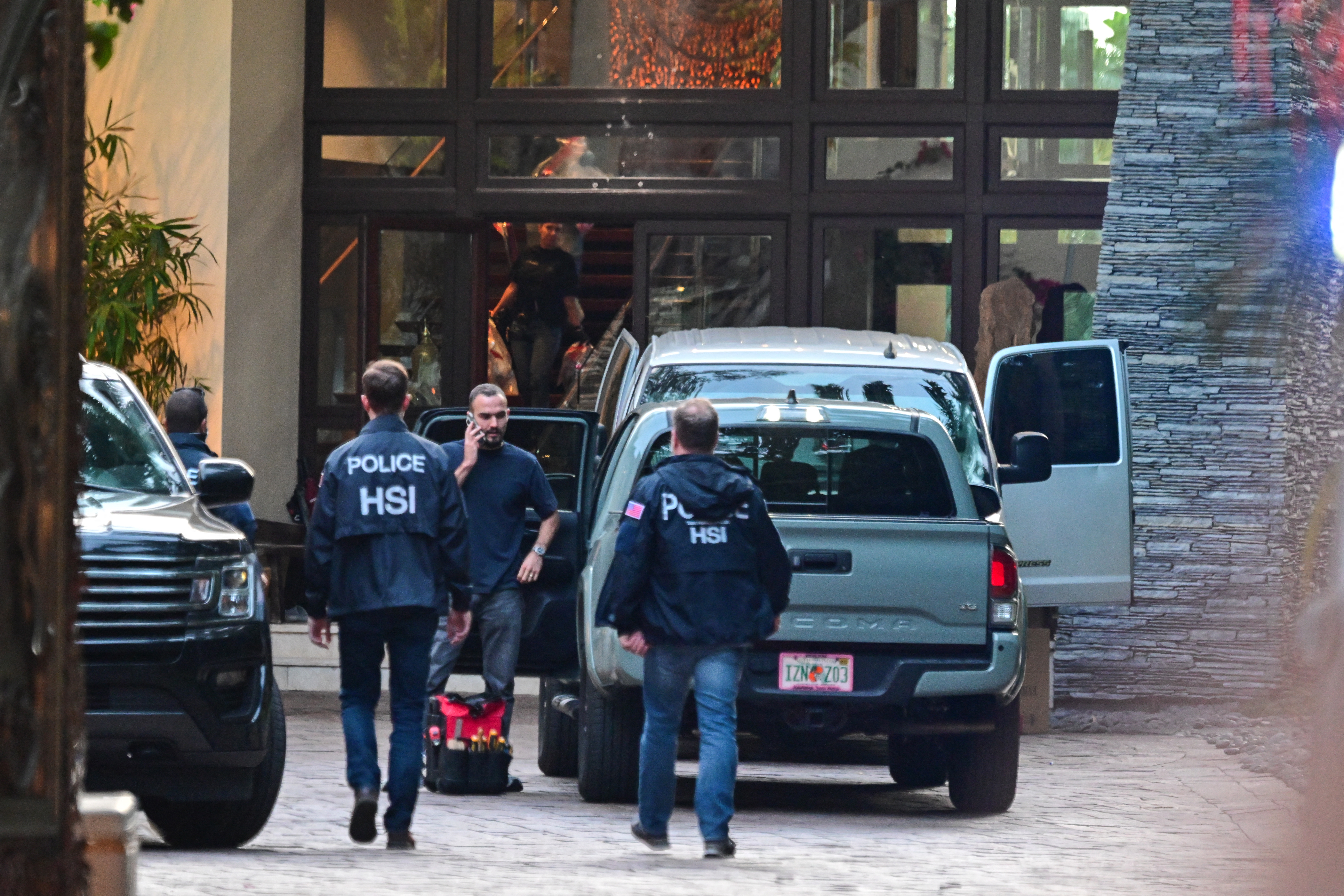 The raids at Sean Combs' Miami home.