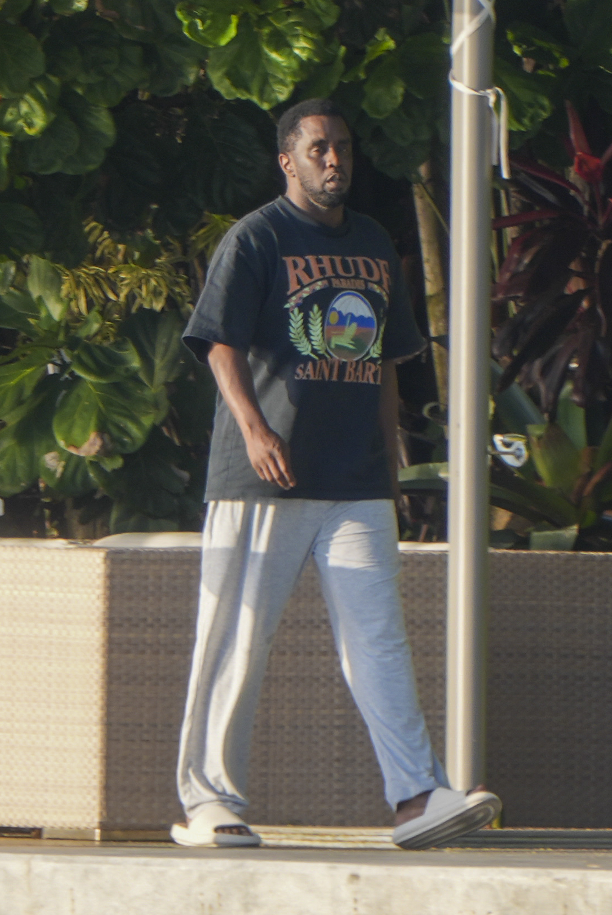 Sean Combs walking.