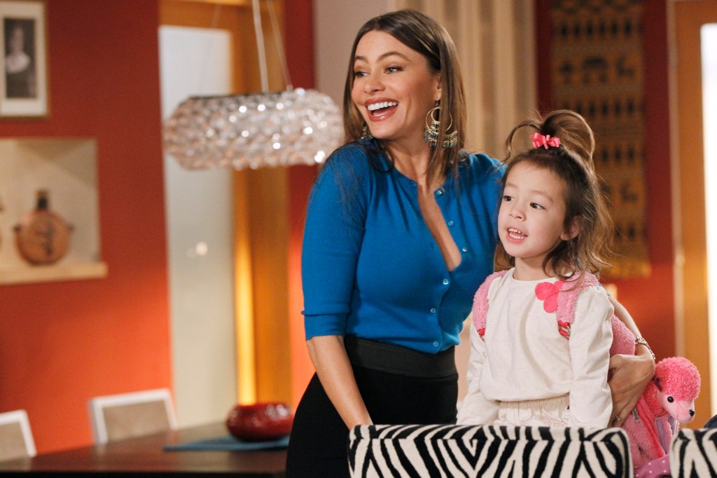 Aubrey Anderson-Emmons and Sofia Vergara on Modern Family