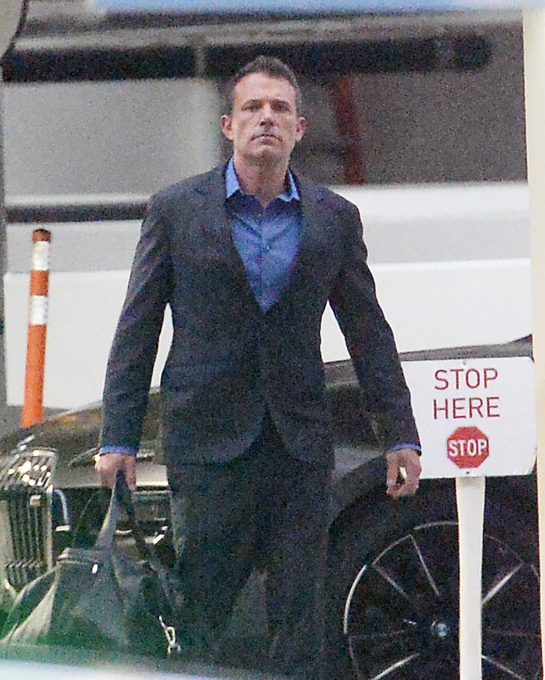 Ben Affleck is spotted heading to his office in Los Angeles. 