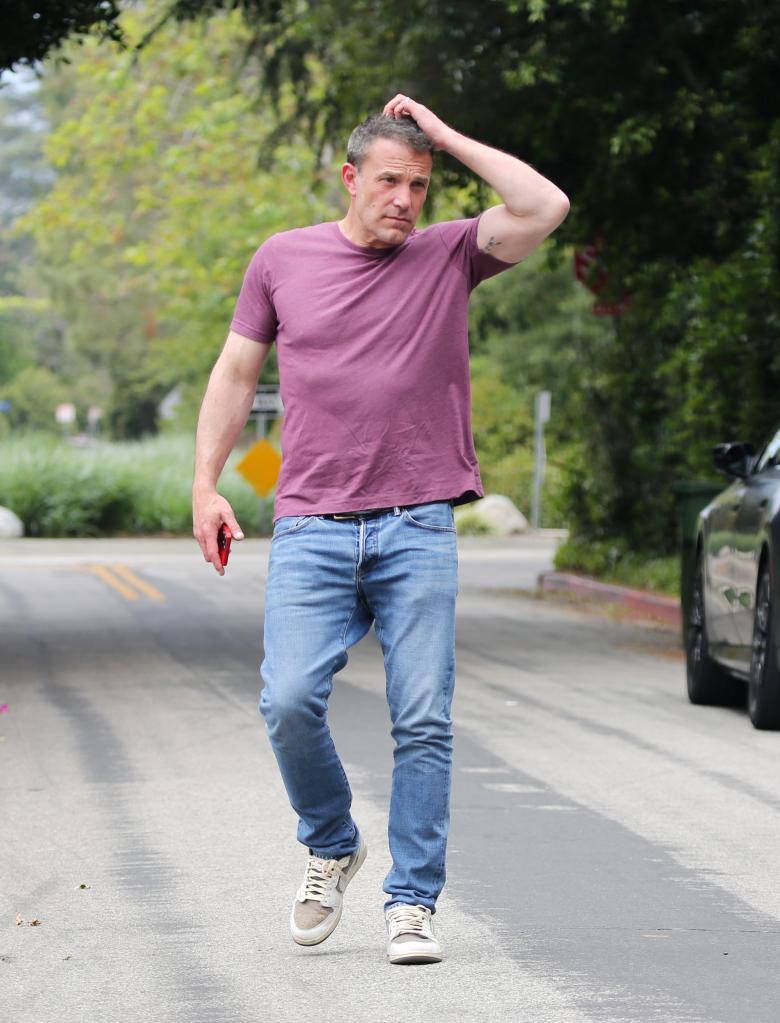 Ben Affleck walks in Los Angeles