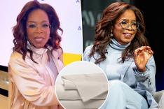 Oprah with insets of sheets