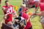 Travis Kelce shows love to Taylor Swift fan, gives her his glove at Kansas City Chiefs training camp