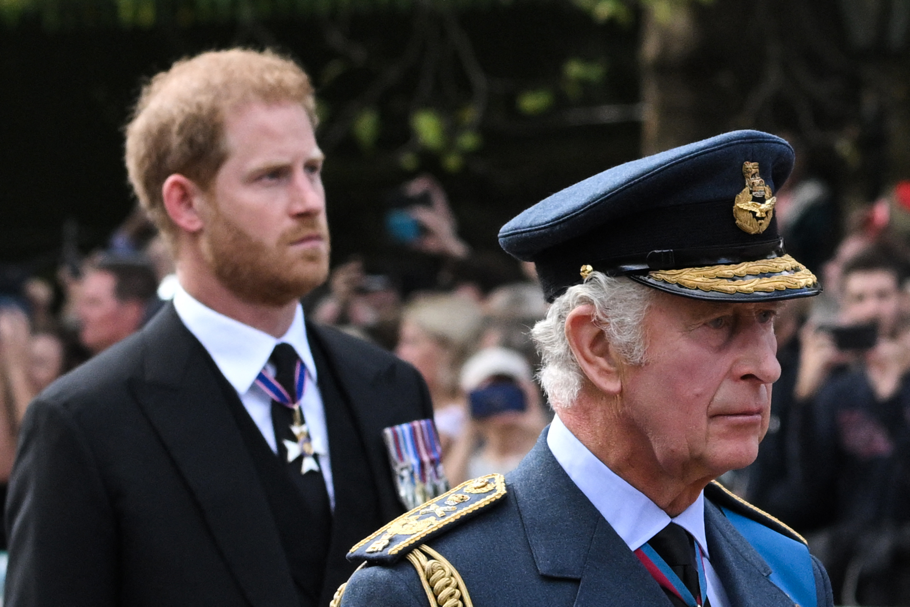 Prince Harry and Prince Charles.